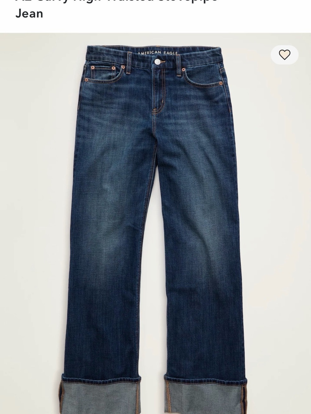 AE Curvy Stovepipe Jeans size 12